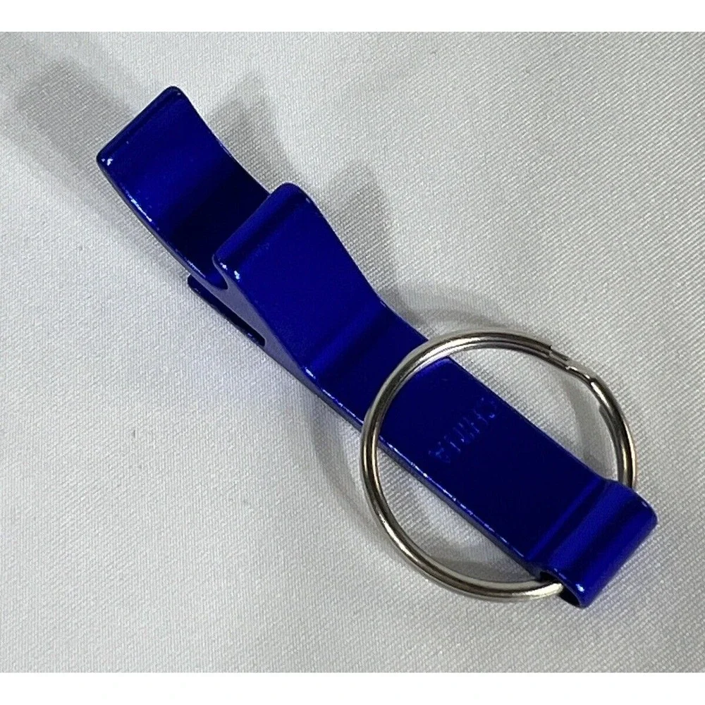 Bud Light Blue Aluminum Bottle Opener Keychain Set of 2 New in Pack